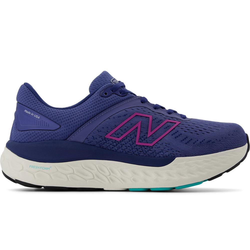 Side of New Balance Women's Made in USA 1540 v4 Running Shoe in Night Sky/Cosmic Rose