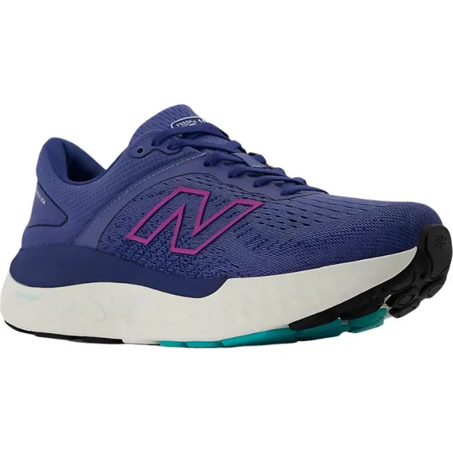 Lateral angled of New Balance Women's 1540 V4 Running Shoe in night sky blue
