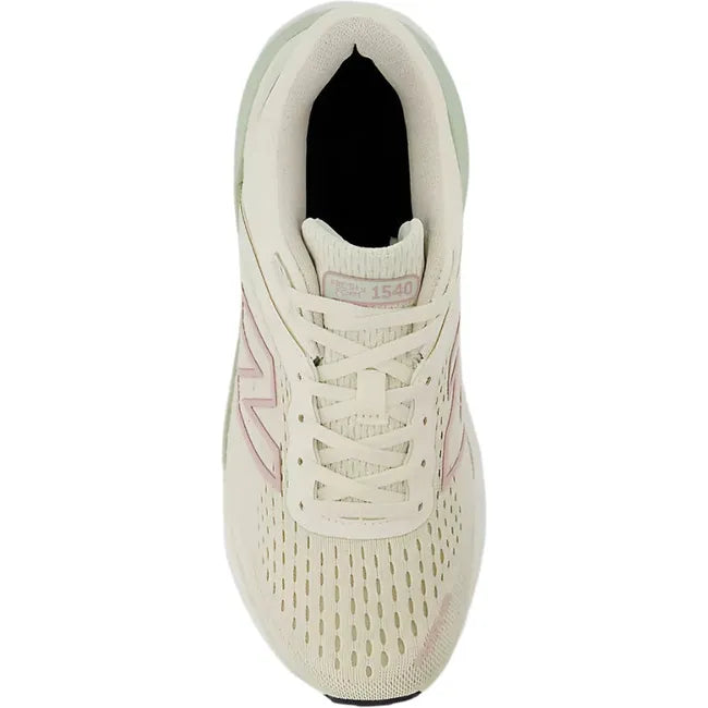 Top down view of New Balance Women's 1540 V4 Running Shoe in turtledove beige