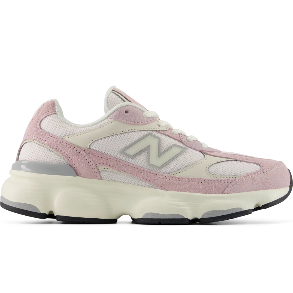 Side of New Balance Women's 603 sneaker in Pink Salt