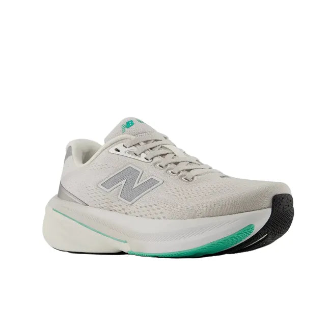 Side profile of New Balance 860 V15 women's stability running shoe showing Fresh Foam X midsole and rocker profile