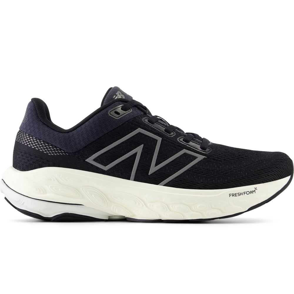 Side of New Balance Women's Fresh Foam X 860 v14 Running Shoe in Black/Phantom/Angora