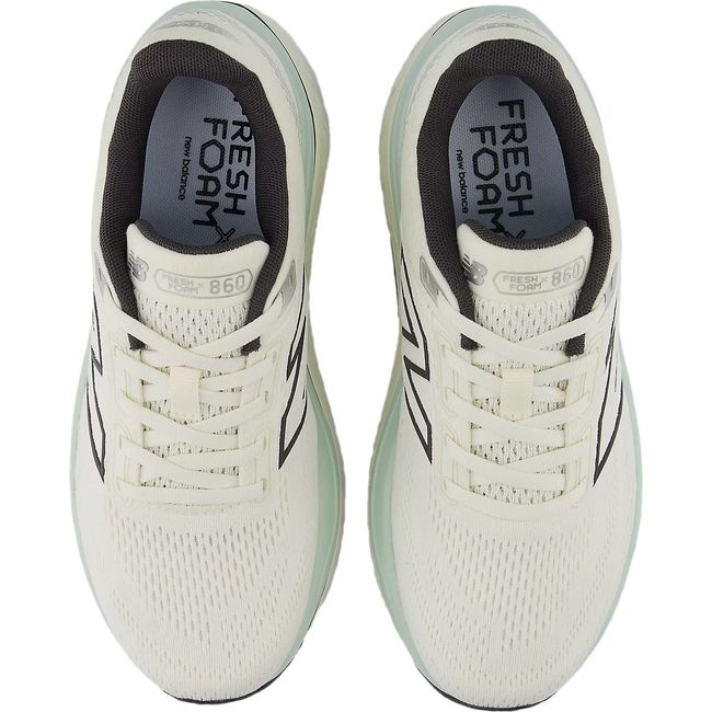 Upper of Women's New Balance Fresh Foam X 860 V14 Running Shoe in Sea Salt, Angora, Clay Ash
