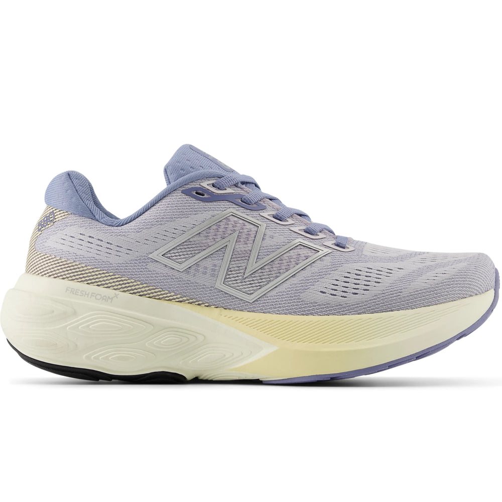 Side of New Balance Women's Fresh Foam X 880 v15 Running Shoe in Pearl Grey/Calcium/Dusk Shower