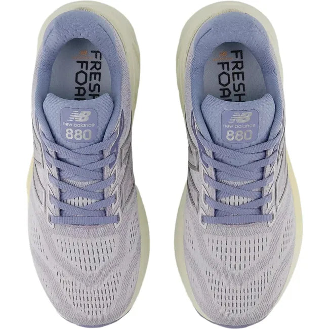 Top down view of New Balance Women's Fresh Foam X 880 V15 Running Shoes in pearl grey
