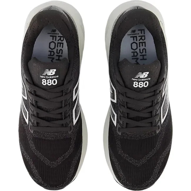 Top down of New Balance Women's Fresh Foam X 880 V15 Running Shoe in black
