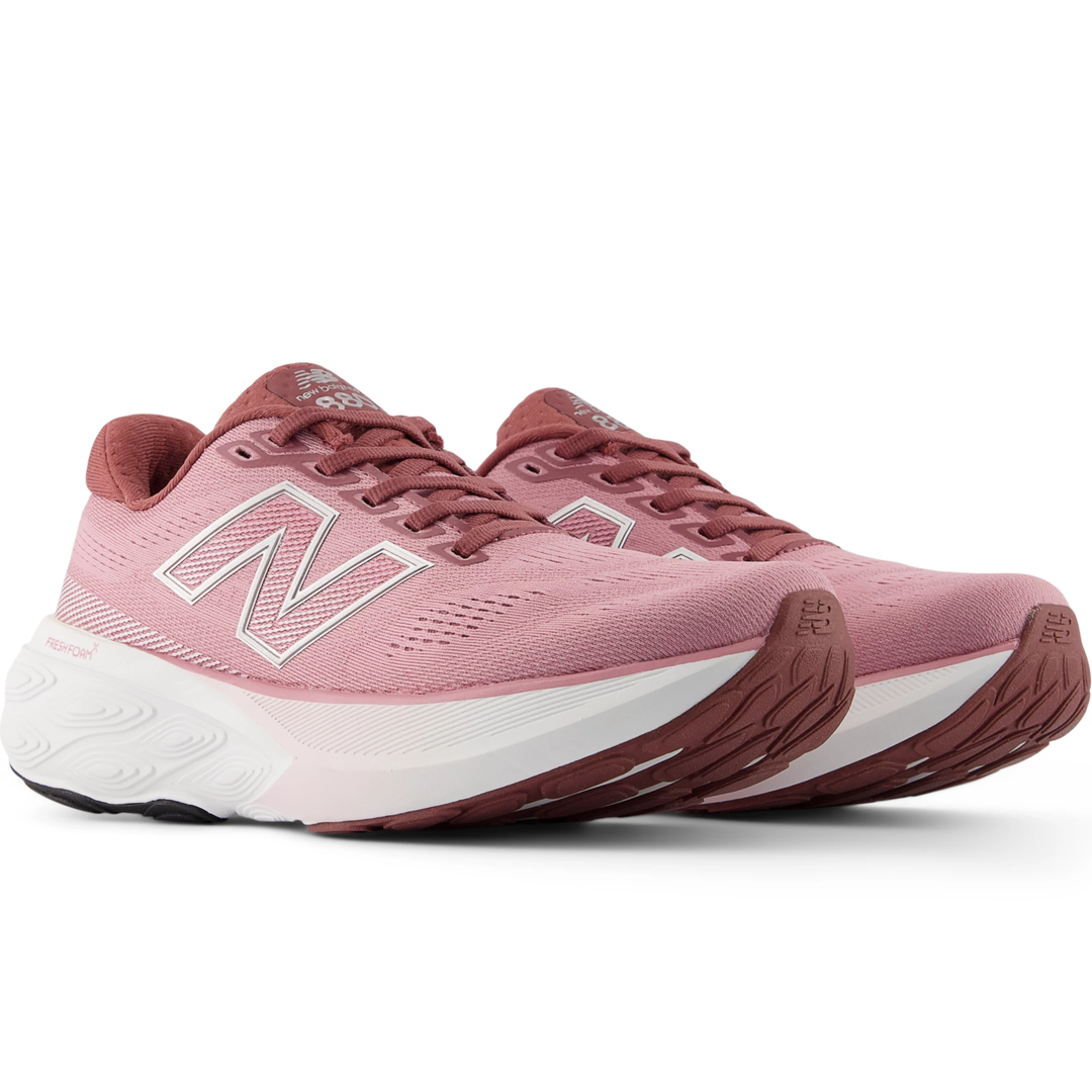 Pair of New Balance Women's Fresh Foam X 880 v15 Running Shoes in Washed Burgundy