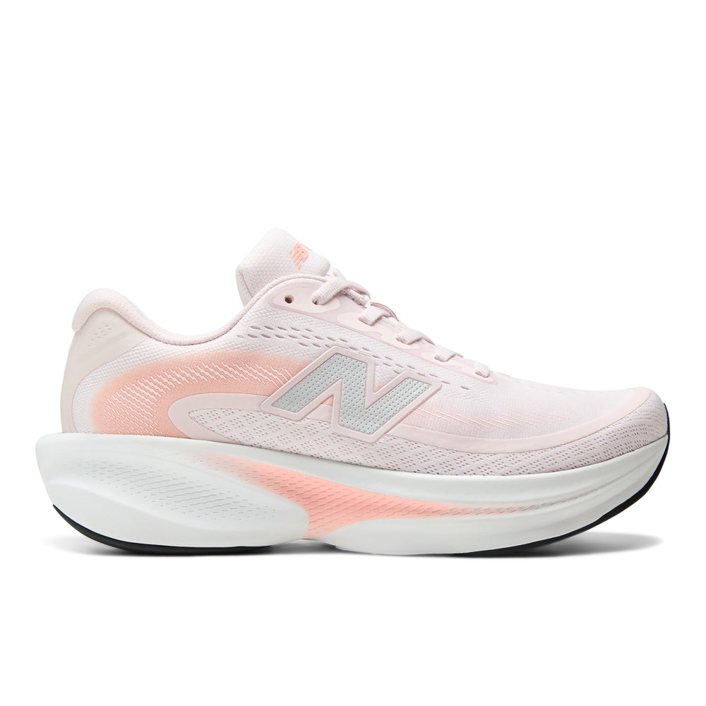 New Balance Women's Ellipse V1 Running Shoe in Pink Salt/Pink Lemonade, outside view