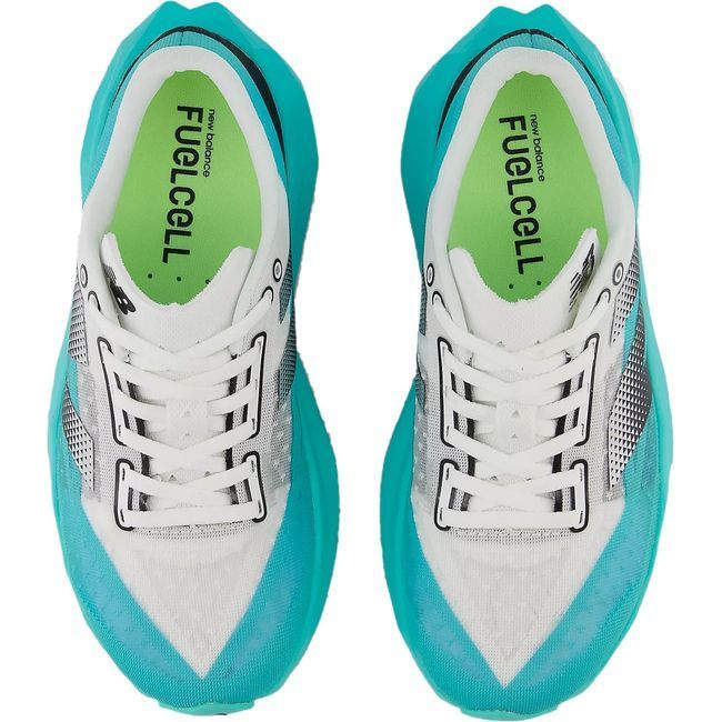 New Balance Women's FuelCell Rebel V4 Running Shoe CYBER JADE/BLACK/WHITE WFCXCJ4