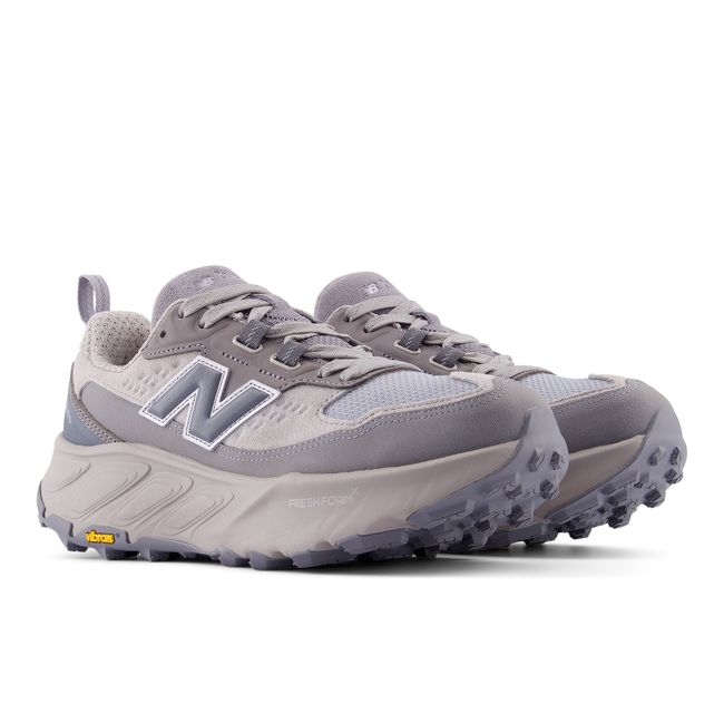 Pair of New Balance Hierro Trek trail shoes in pale grey and dove blue