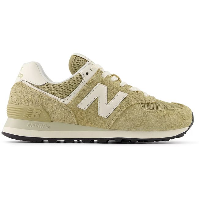 New Balance 574 Core sneaker in grey with a light grey accent, hero view.