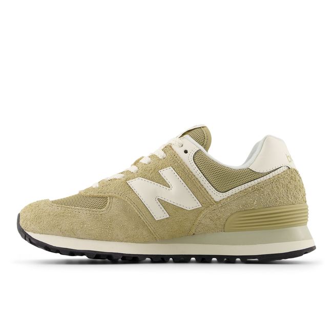 New Balance 574 Core sneaker in grey, medial profile.
