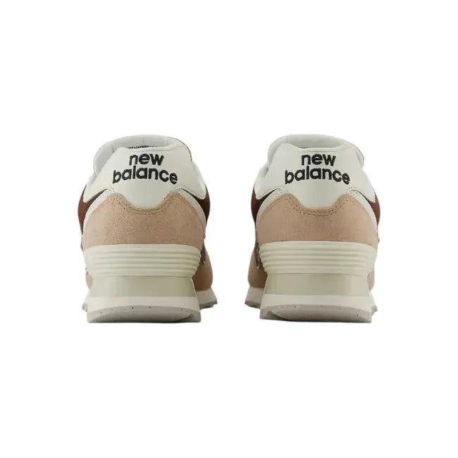 New Balance Women's 574 Lifestyle Shoe Flat Taupe/Rich Oak/Turtledove WL574DO2