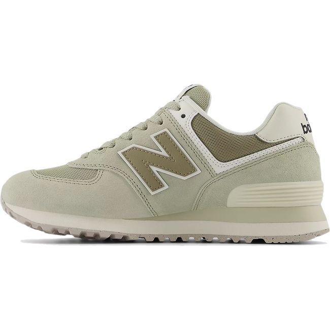 New Balance Women's 574 Lifestyle Shoe OLIVINE/DARK STONEWARE/TURTLEDOVE WL574DP2
