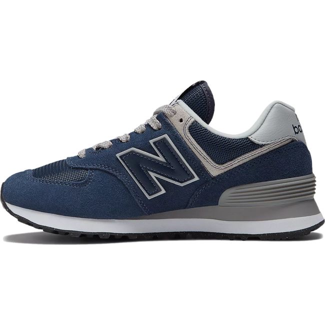 Medial side of Women's New Balance 574 Core Lifestyle Shoe in Navy