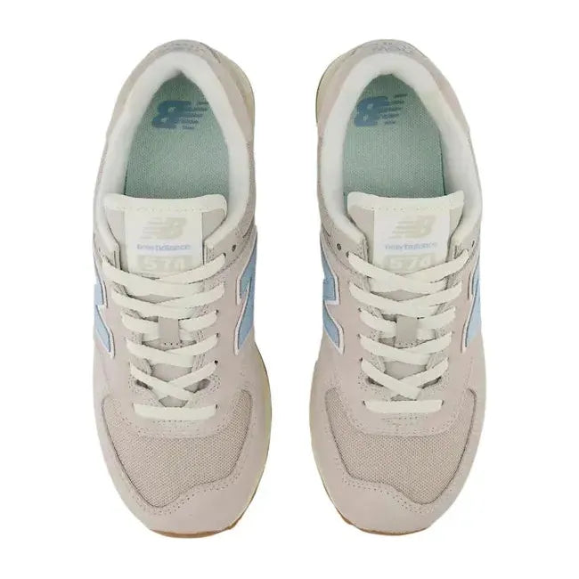 New Balance Women's 574 Lifestyle Shoe Moonrock/Chrome Blue/Sea Salt WL574GQ2