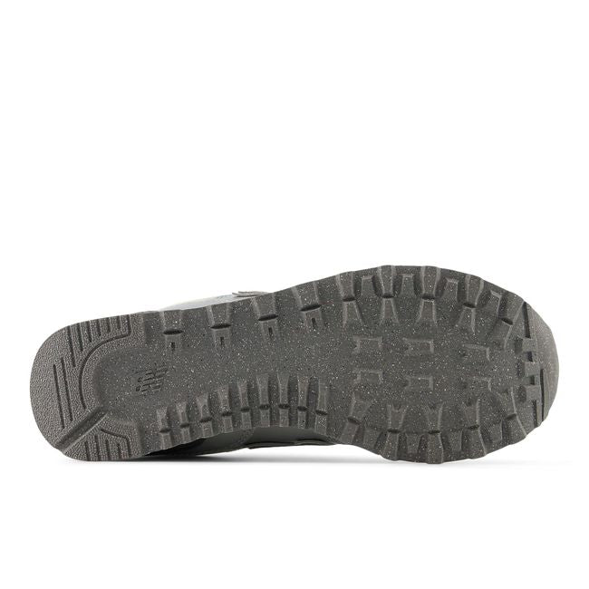 Speckled outsole of the New Balance 574 showing the traction pattern