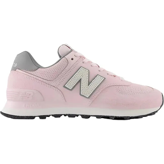 Lateral of New Balance Women's 574 Lifestyle Shoe in rose sugar pink