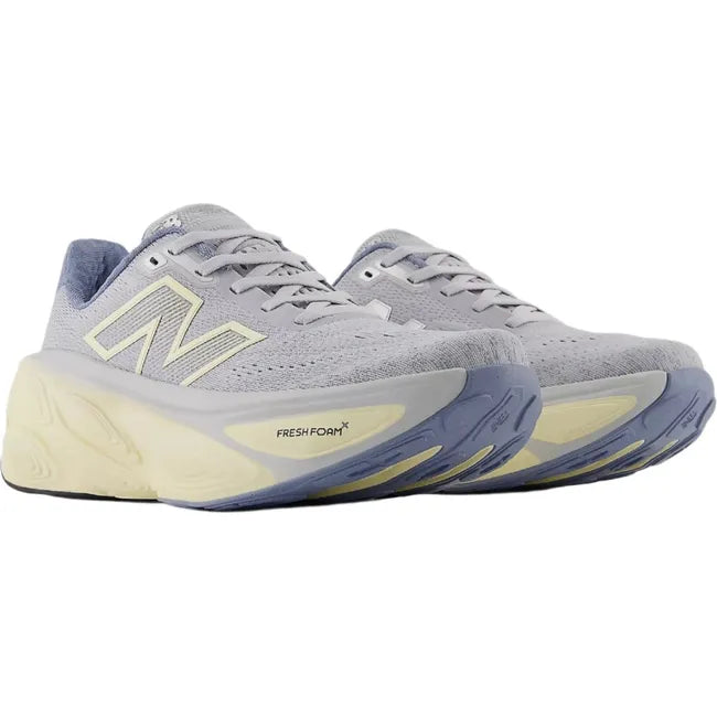 Pair of New Balance Women's Fresh Foam X More V5 Running Shoes in pearl grey