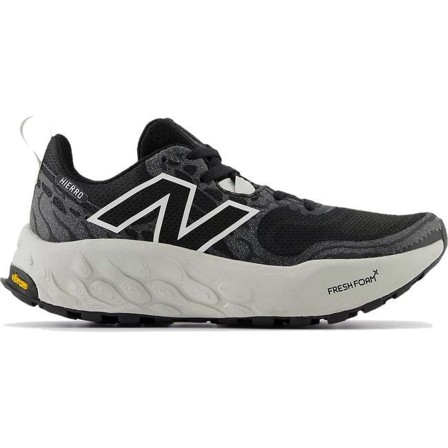 New Balance Women's Fresh Foam X Hierro V8 Running Shoe BLACK/SEA SALT/GREY MATTER WTHIERK8