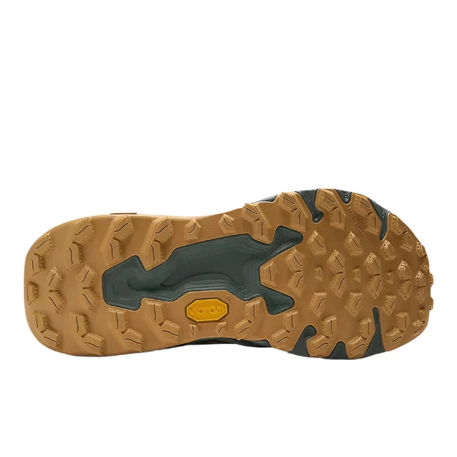 Vibram Sole of New Balance Women's Fresh Foam X Hierro V9 Trail Running Shoe in juniper green