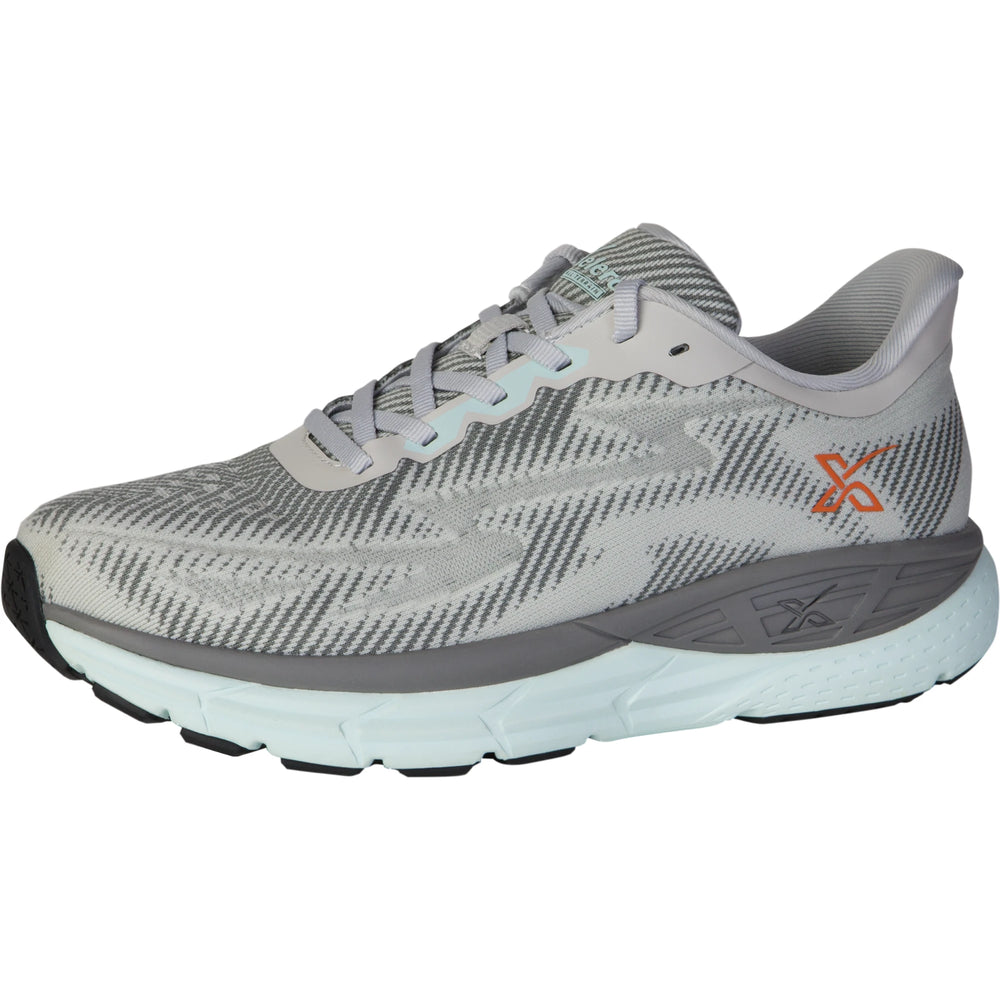 Inside of Xelero Women's X-GPS Running Shoe in Heather Grey/Mint
