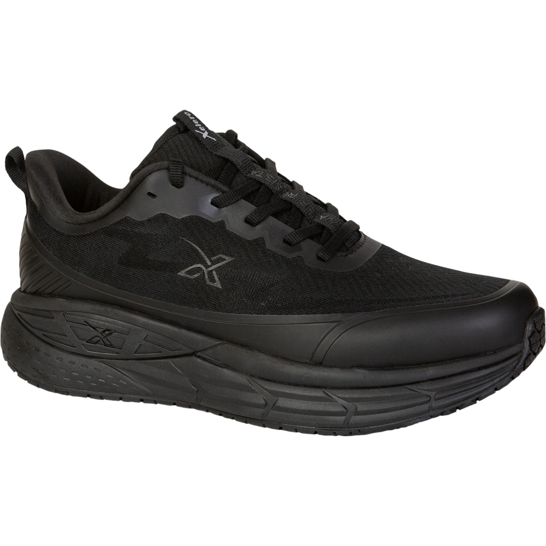 Side of Xelero Men's X-GPS WR Water-Resistant Running Shoe in Black