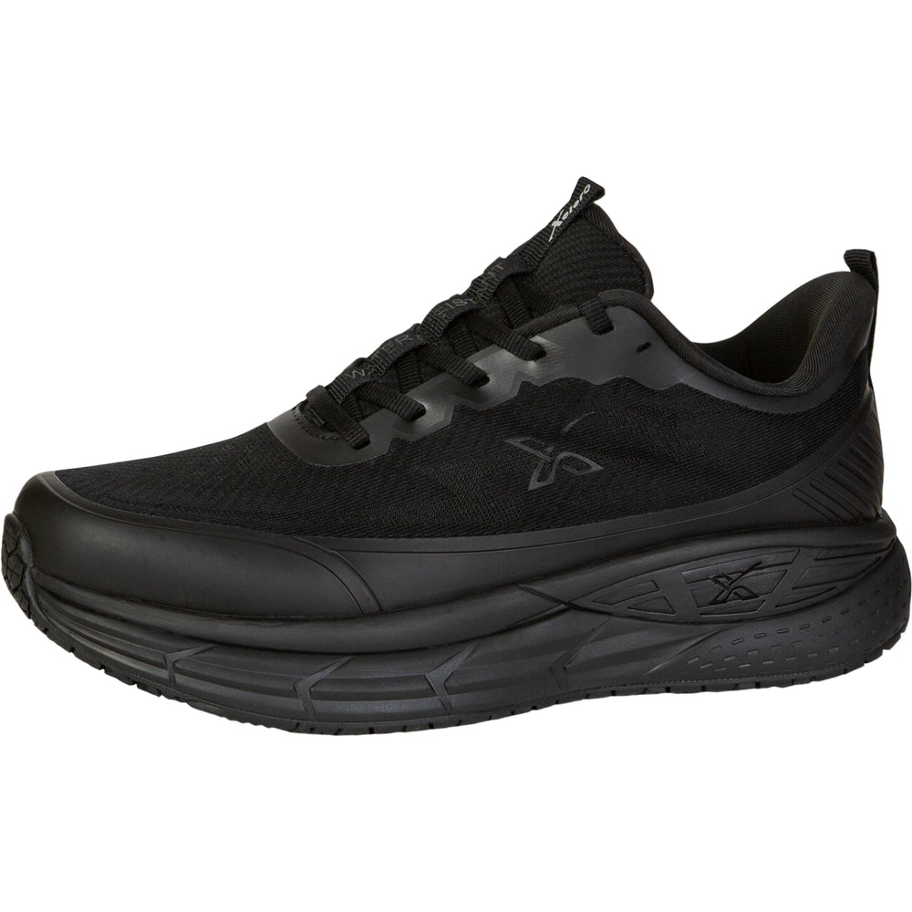 Inside of Xelero Men's X-GPS WR Water-Resistant Running Shoe in Black