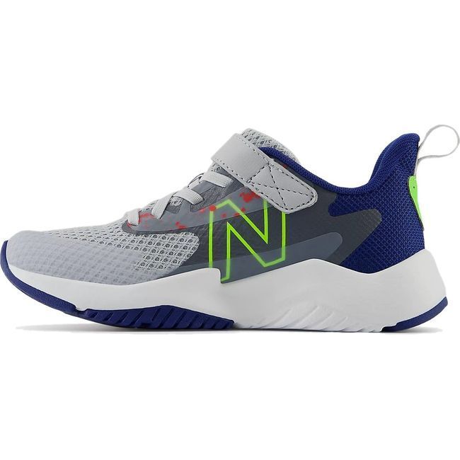 New Balance Kids' Rave Run V2 Running Shoe GRANITE/INKWELL/PIXEL GREEN YTRAVKG2