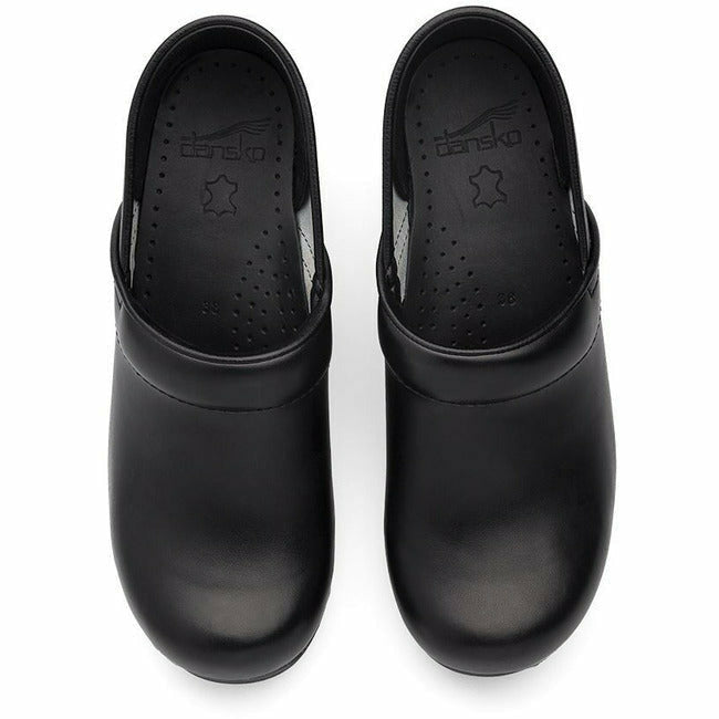 Dansko Professional Clog Black Box Leather DANSKO FOOTWEAR Roderer Shoe Center