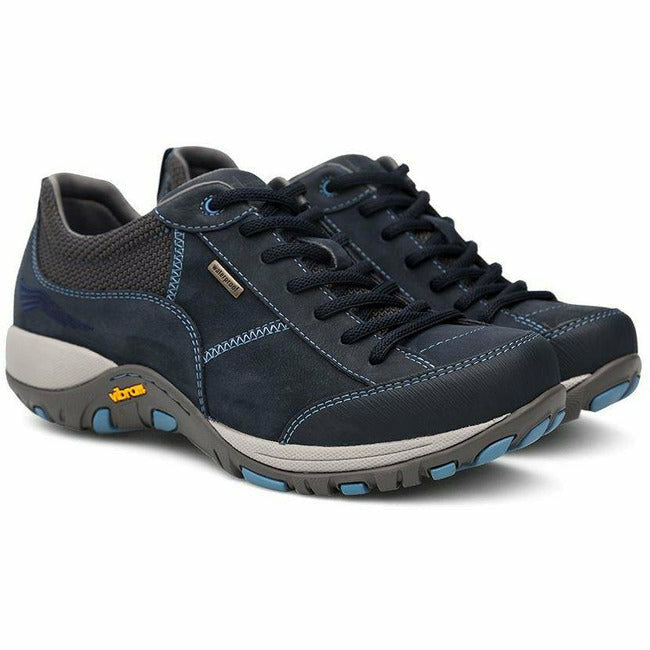 Dansko Women's Paisley Waterproof Hiking Shoe NAVY MILLED NUBUCK 4350751075
