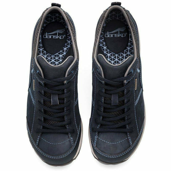 Dansko Women's Paisley Waterproof Hiking Shoe NAVY MILLED NUBUCK 4350751075