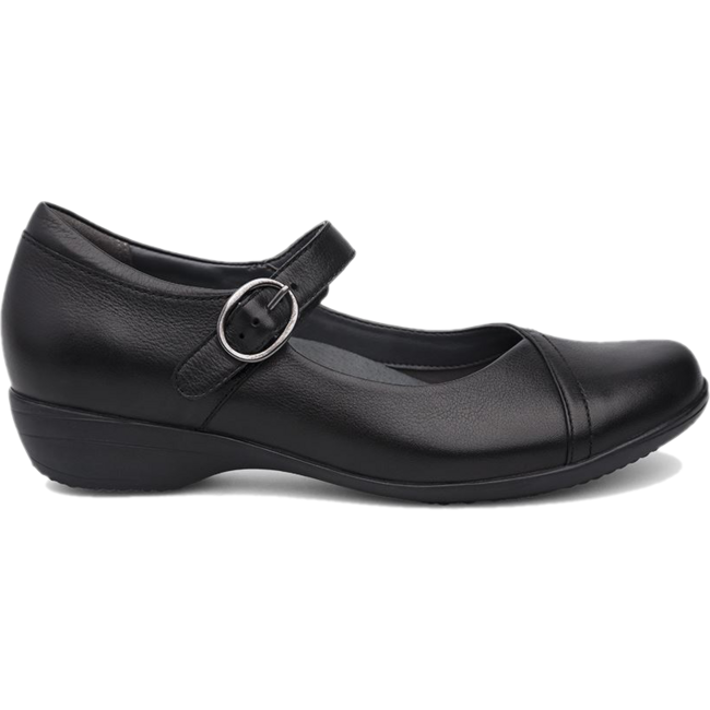 Dansko Women's Fawna Maryjane Dress Casual Flat Black Leather DANSKO FOOTWEAR Roderer Shoe Center