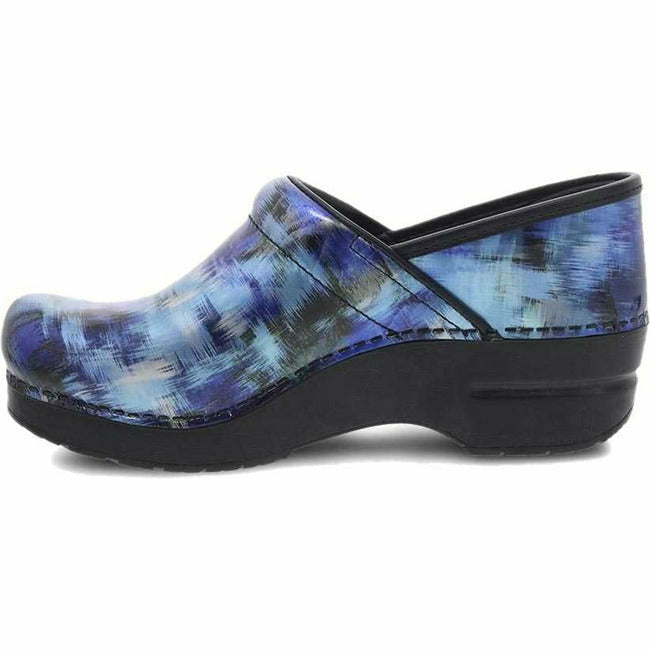 Dansko Women's Professional Blue Brushed Patent Clog - Roderer Shoe Center