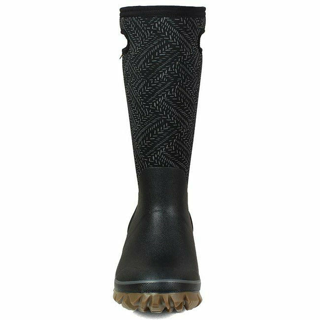 Bogs Women&#39;s Whiteout Fleck Fleece Lined Winter Boot Black COMBS COMPANY FOOTWEAR Roderer Shoe Center