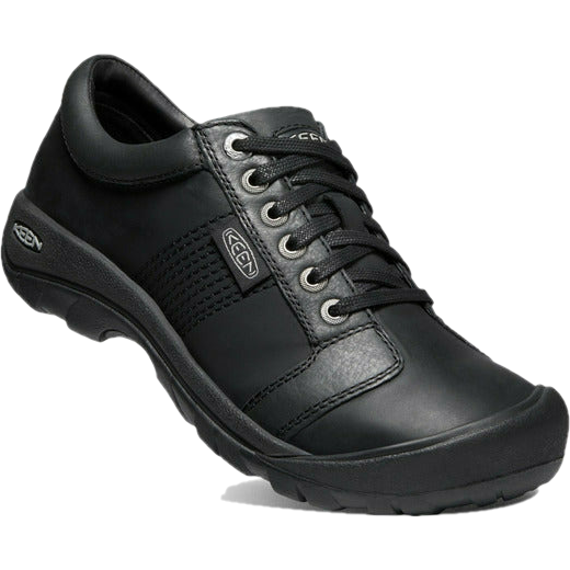 Keen Men&#39;s Austin Casual Shoe Black Water-Resistant Leather KEEN FOOTWEAR Roderer Shoe Center
