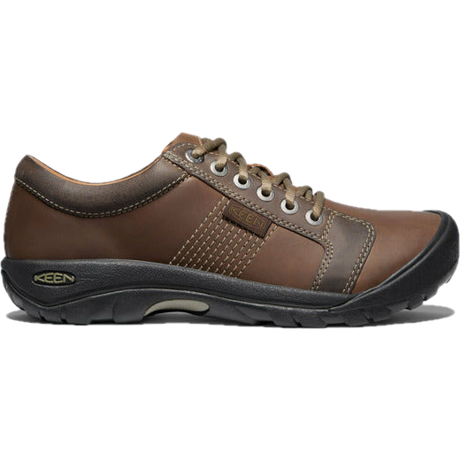 Keen Men's Austin Casual Shoe Chocolate Brown Water-Resistant Leather KEEN FOOTWEAR Roderer Shoe Center