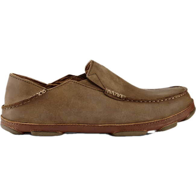 Olukai Men s Moloa Slip On Casual Shoe Ray Toffee Waxed Nubuck
