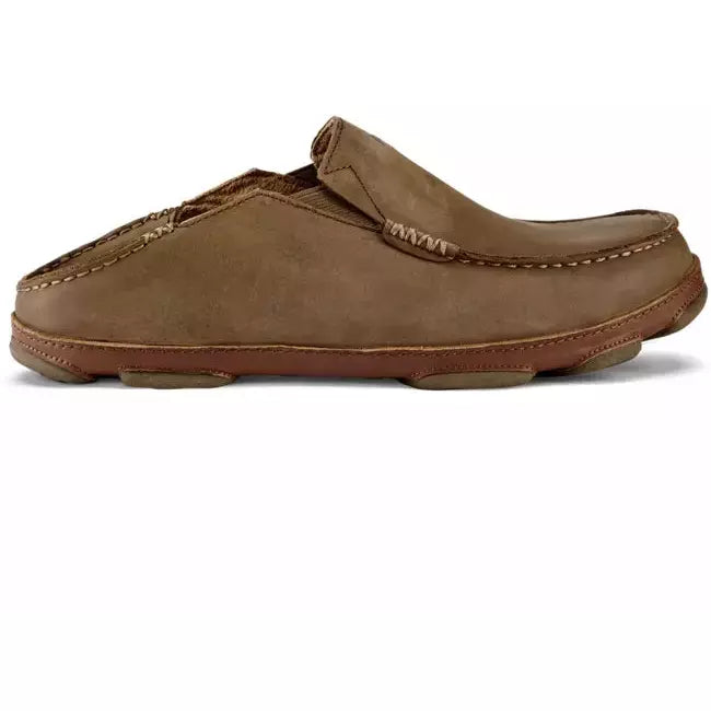 Olukai Men's Moloa Slip On Casual Shoe Ray/Toffee Waxed Nubuck OLUKAI FOOTWEAR Roderer Shoe Center