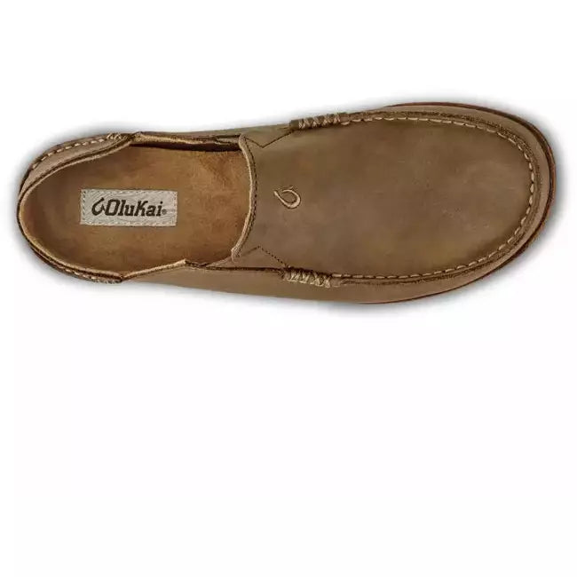 Olukai Men's Moloa Slip On Casual Shoe Ray/Toffee Waxed Nubuck OLUKAI FOOTWEAR Roderer Shoe Center