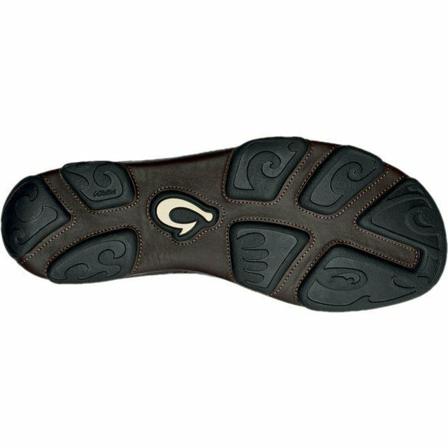 Olukai Men's Moloa Slip On Casual Shoe Wood/Java Waxed Nubuck OLUKAI FOOTWEAR Roderer Shoe Center