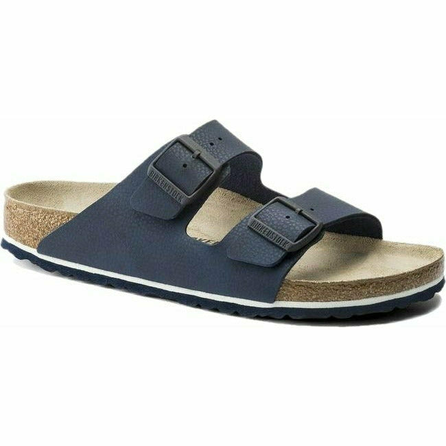 Birkenstock Arizona Dessert Soil Blue Leather Two Strap Sandal Regular BIRKENSTOCK FOOTWEAR Roderer Shoe Center