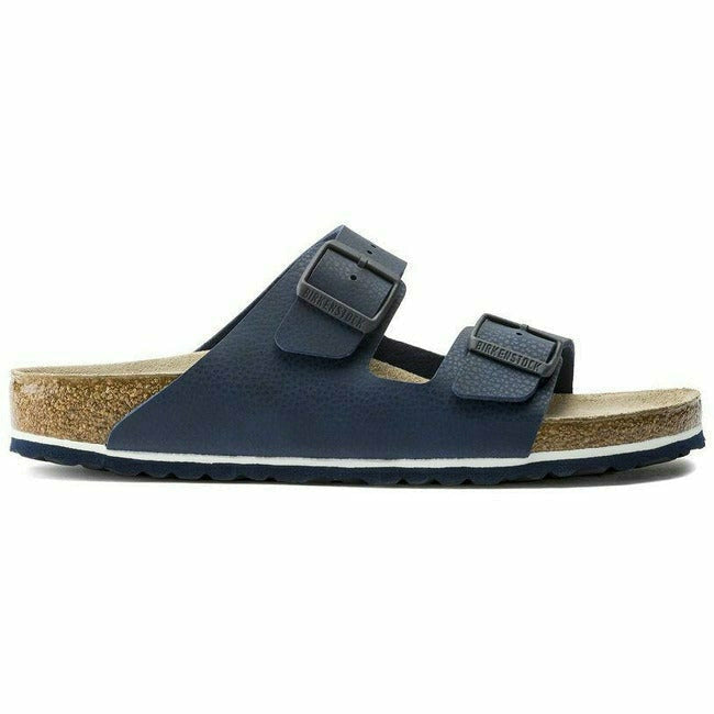 Birkenstock Arizona Dessert Soil Blue Leather Two Strap Sandal Regular BIRKENSTOCK FOOTWEAR Roderer Shoe Center