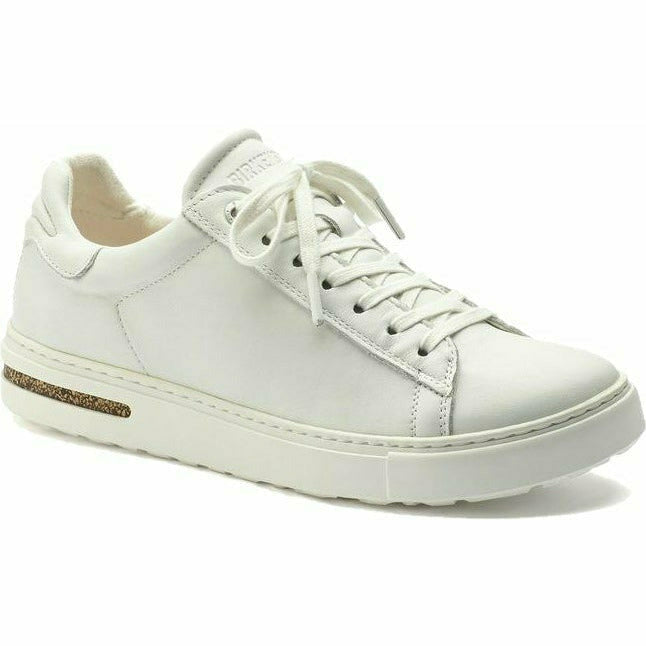 Unisex Birkenstock Bend White Leather Narrow Sneaker with lace-up enclosure