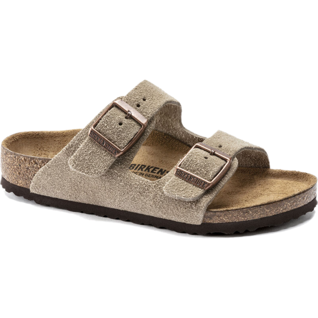 Taupe suede Birkenstock Kids&