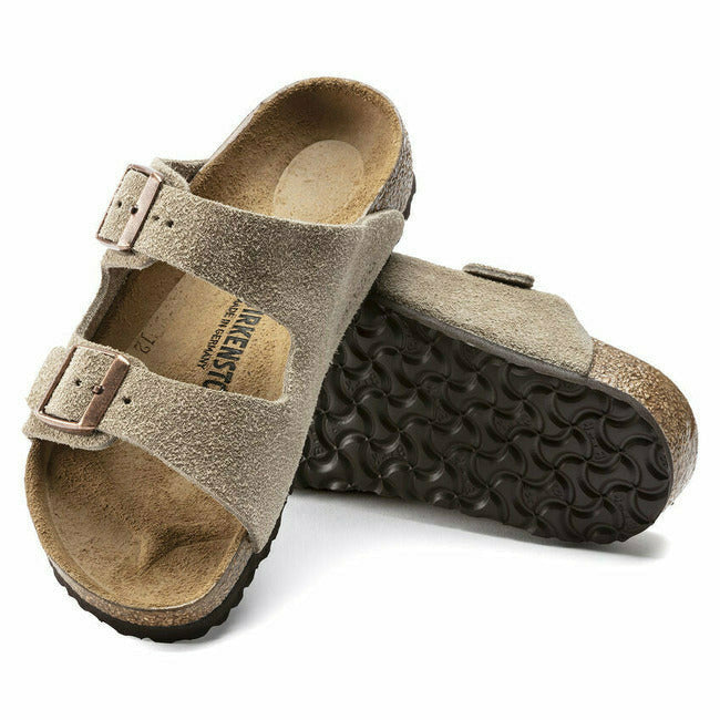 Taupe suede Birkenstock Kids&