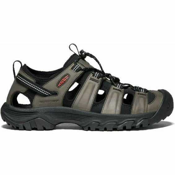Keen Men's Targhee III Waterproof Leather Trail Sandal Gray/Black KEEN FOOTWEAR Roderer Shoe Center