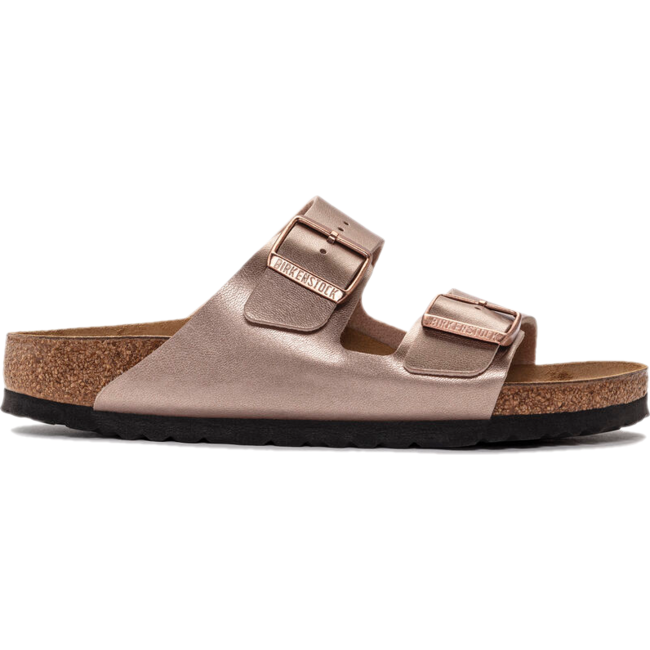 Copper top metallic birkenstock