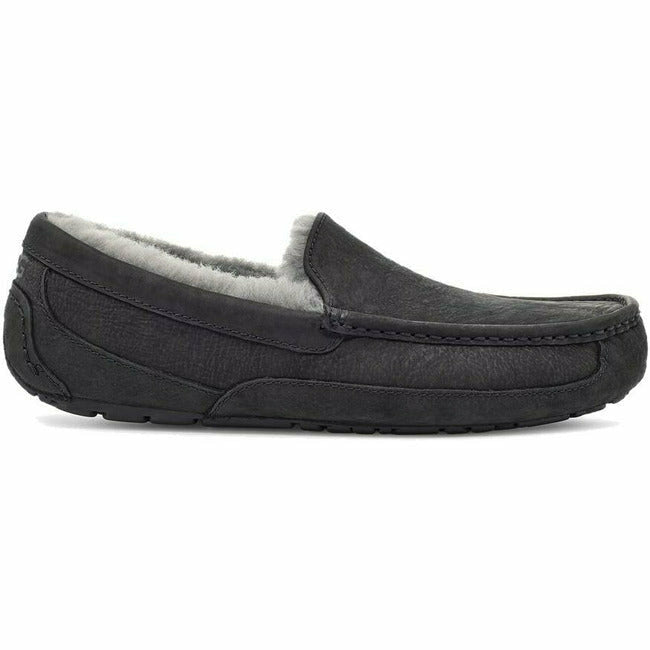 UGG Men's Ascot Leather Slipper Black 1103889-BLK