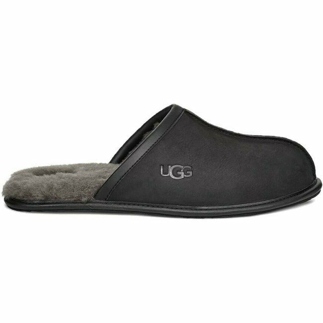 UGG Men's Scuff Leather Slipper Black 1108192-BLK